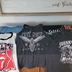 Set Of 6 Graphic Tanks For Women